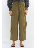 Wide-Leg Cargo Pants with Utility Pockets