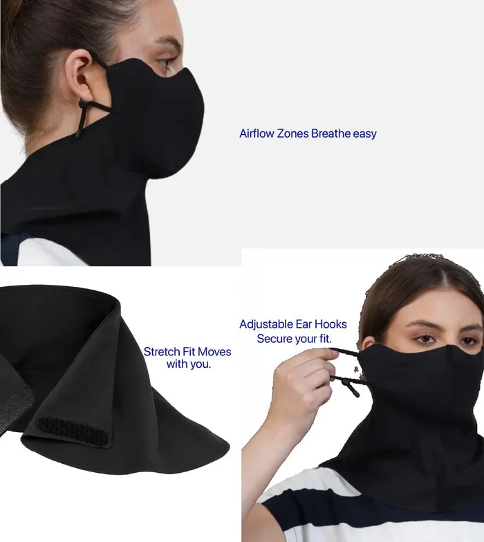 Women Sunscreen Neck Cover Mask