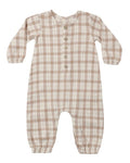WOVEN JUMPSUIT RUSTIC PLAID