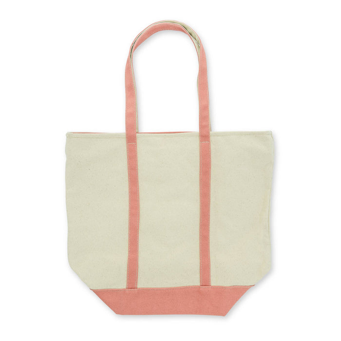 XL Zipper Patch Tote - Pink Cherry